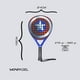 thumbnail image 5 of Raqueta Pala Pádel MonPadel Azul Eva Soft Carbon para Niño Junior Pro, 5 of 6