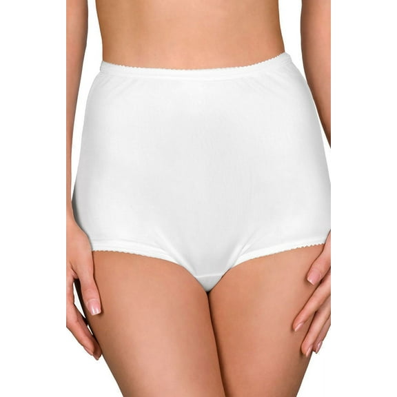 Shadowline Lingerie by Velrose Panties-Nylon Brief, 3-Pack 17042/17042X-3PK