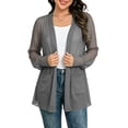 thumbnail image 5 of Posijego Women's Chiffon Cardigans See Through Long Sleeve Open Front Cardigan Lightweight Summer Cardigans with Pockets, 5 of 6