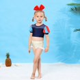 thumbnail image 1 of Traje de baño dividido para niñas pequeñas y medianas con falda de princesa de nieve linda, 1 of 6