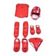 thumbnail image 1 of Equipo de entrenamiento de karate, guantes de boxeo, espinilleras, equipo de boxeo profesional para muay thai, karate, adultos y sanda. Rojo, 1 of 8