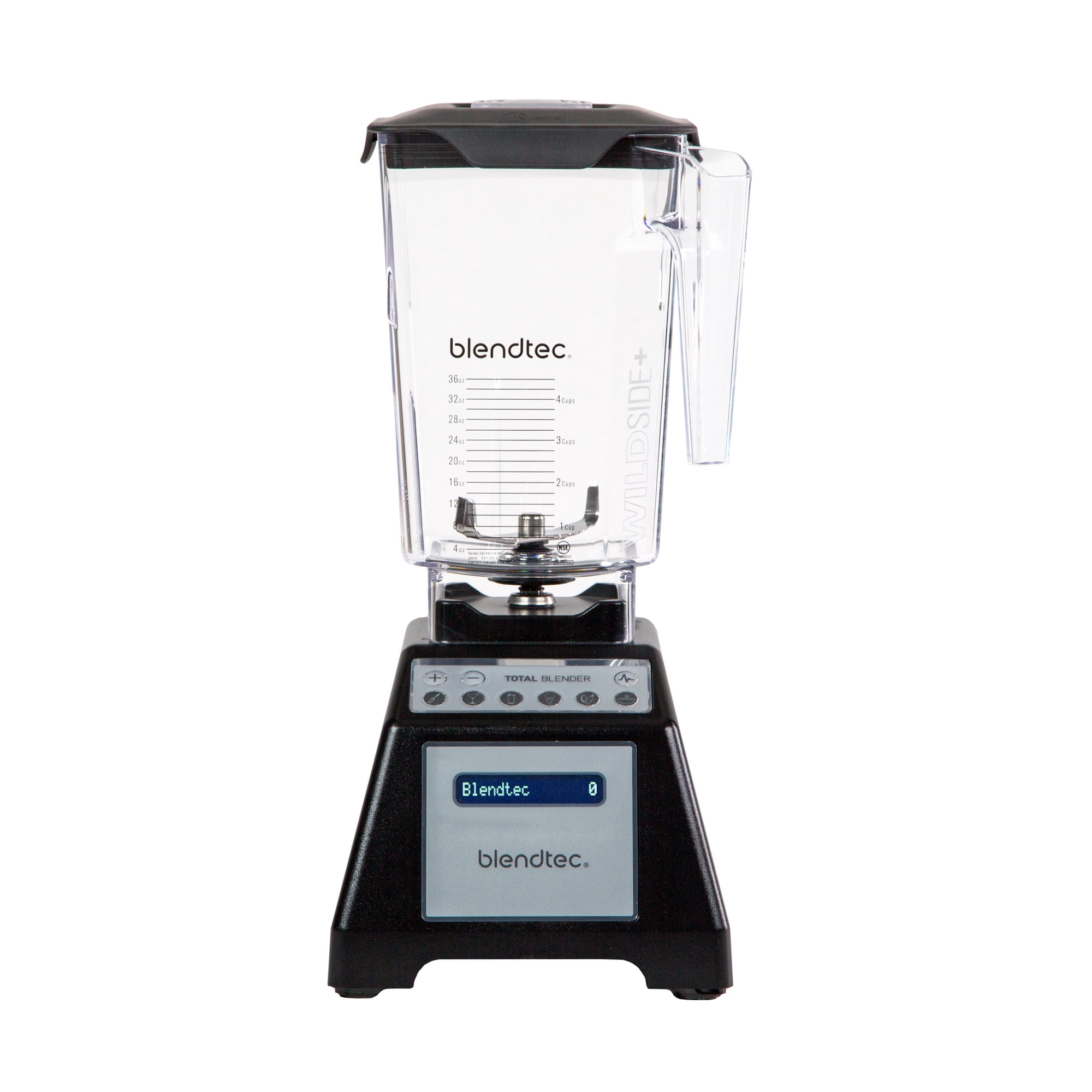 Blendtec - Total Classic Original Blender - WildSide+ Jar (90 oz) - Professional-Grade Power - 6 Pre-programmed Cycles - 10-Speed - Black