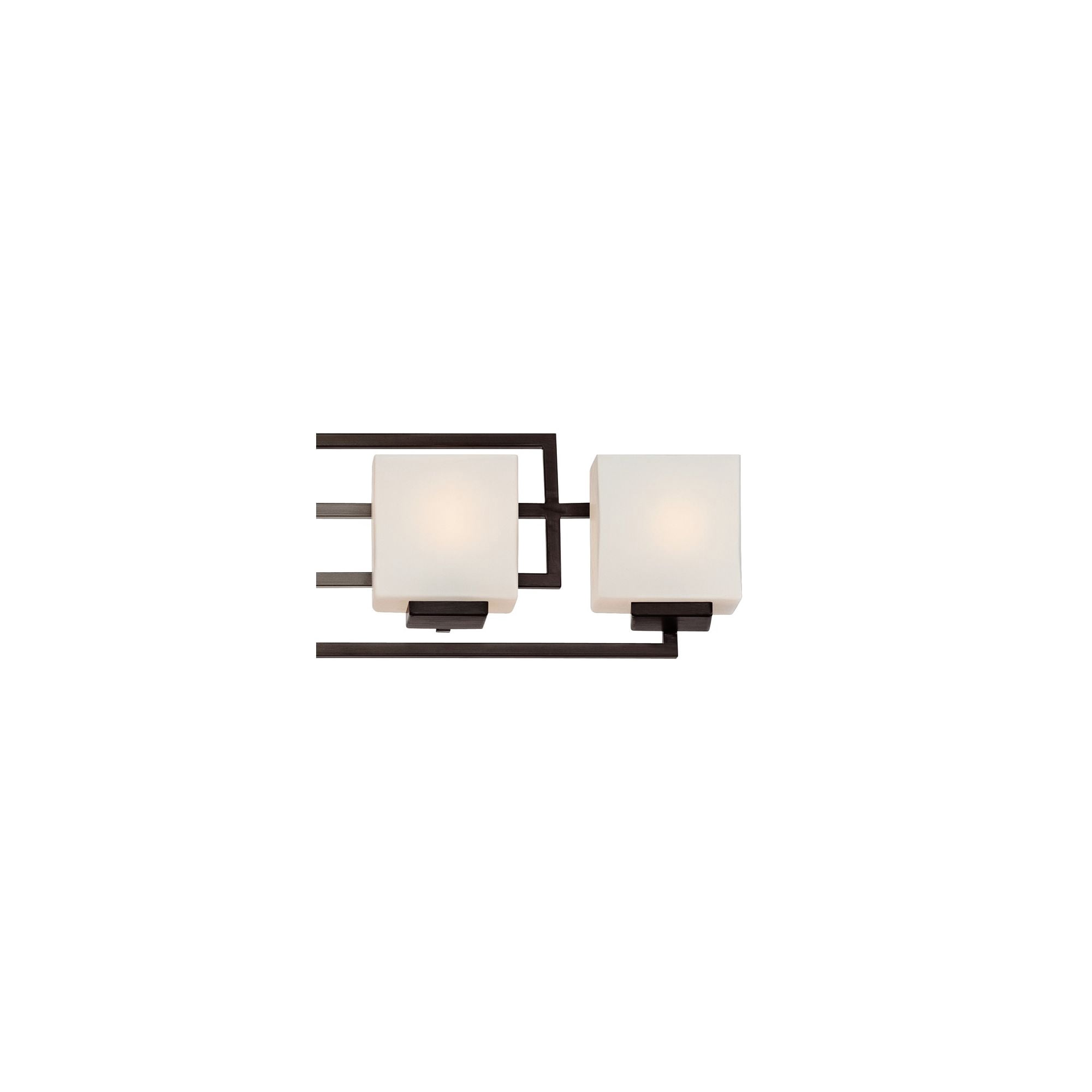 Possini Euro Design Lighting on the Square Modern Wall Light Bronze Hardwire 37" 5-Light Fixture Opal Glass Shade for Bedroom Bathroom Vanity Home