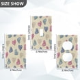 thumbnail image 2 of Light Switch Cover Switch Plate Outlet Cover Plug Cover for Electrical Duplex Outlets Pink and Blue Heart Pattern, 2 of 6