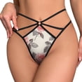 thumbnail image 2 of Beautiful Roses Colorful Open Type Women's Panties Crotch Opening G-strings Thongs Lingeries Underwear, 2 of 7