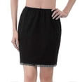 thumbnail image 4 of Ladies Lace Elastic Cling Resistant Underskirt Petticoat Half Waist Skirts White -ayane, 4 of 5