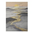 thumbnail image 3 of Grey and Gold Decor Mountain - 500 Piece Wooden Puzzle, Scenic Art for Adults, Finished Size 21 x 15 Inches, 3 of 7