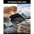 thumbnail image 5 of 3W Floor Mats for 2017-2024 Ford F-250 F-350 F450 F550 Super Duty Crew Cab Custom Fit All Weather TPE - 3 Piece, 5 of 5