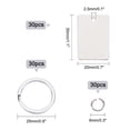 90Pcs DIY 304 Stainless Steel Keychain Making Kits Including Stamping ...