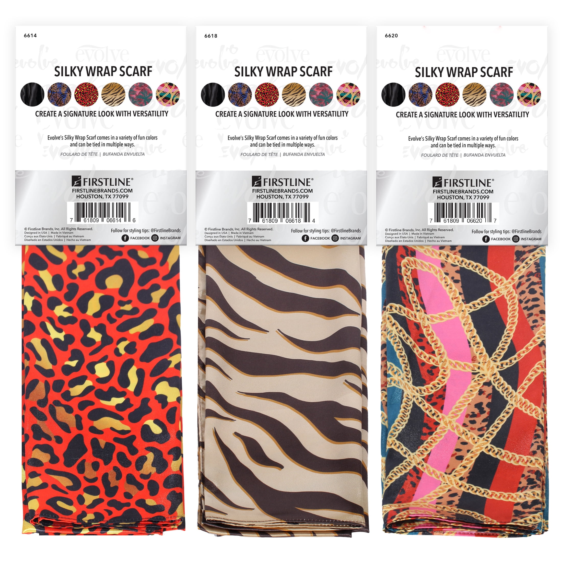 Evolve Silky Wrap Scarf Assorted