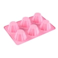 thumbnail image 1 of 1 molde de silicona para pastelería, molde para pastel de Chocolate, Mini pastel antiadherente, conveniente para panadería de cocina (rosa) TUNC Sencillez, 1 of 3
