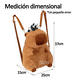 thumbnail image 3 of Mochila Capibara De Peluche Bonita De Moda, El Regalo Perfecto Xtellar cafe, 3 of 4