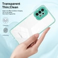 thumbnail image 6 of SaniMore for Samsung Galaxy A53 5G Case Slim Transparent [Not Yellowing Technology], Rugged PC & TPU Bumpers Built-in Detachable Lens Protector Shockproof Protective Cover, Green, 6 of 7