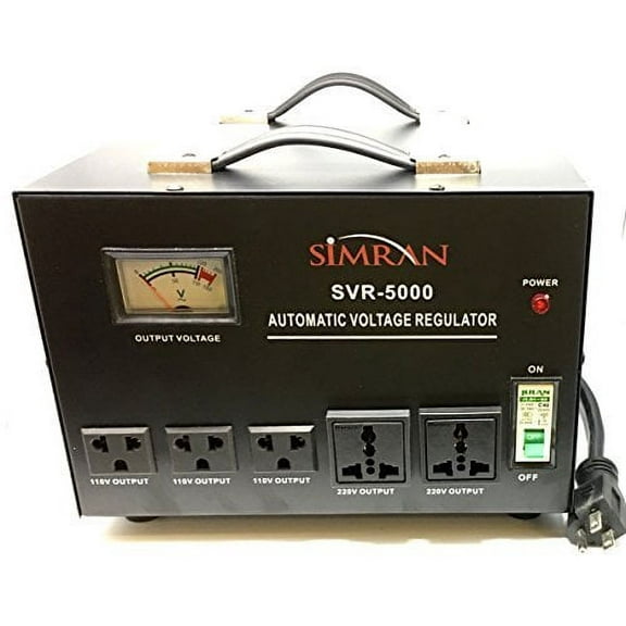 Simran Voltage Transformer Power Converter Regulator Stabilizer Power Converter Black (SVR-5000)