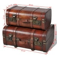 thumbnail image 7 of vidaXL Wooden Treasure Chest 2 pcs Vintage Brown, 7 of 7
