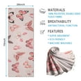 thumbnail image 2 of Pink Butterfly Pink Wings Pattern Hot Yoga Mat Towel Non Slip for Hot Yoga - Quick-Drying Yoga Mat Cover with 4 Corner Pockets with Travel Bag - Hot Yoga Towel Non Slip 70"x26", 2 of 6