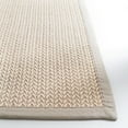 thumbnail image 4 of SAFAVIEH Natural Fiber Rosheen Bordered Area Rug, Light Grey, 6' x 9', 4 of 12