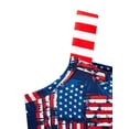 thumbnail image 6 of Girls Independence Day Dress Square Neck Bow Shoulder A-Line Flowy 4th of July Outfit for 2-3 Years, Flag, 6 of 10