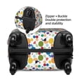 thumbnail image 4 of Daiia Colorful Spots Luggage Cover, Thickened Washable Travel Luggage Covers, Elastic Unique Baggage Covers for 18-20 inch Luggage-Small, 4 of 9