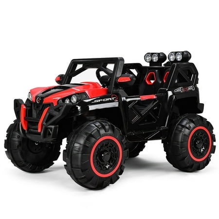 Goplus 12V Kids Ride On Racing Off Road Truck Car Remote Control w/LED Light MP3 (Best Off Road Car In The World)