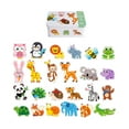 thumbnail image 2 of Xuanheng Early Education Matching Cartoon Puzzles Early Learning Educational Activity Forests Animals, 2 of 8