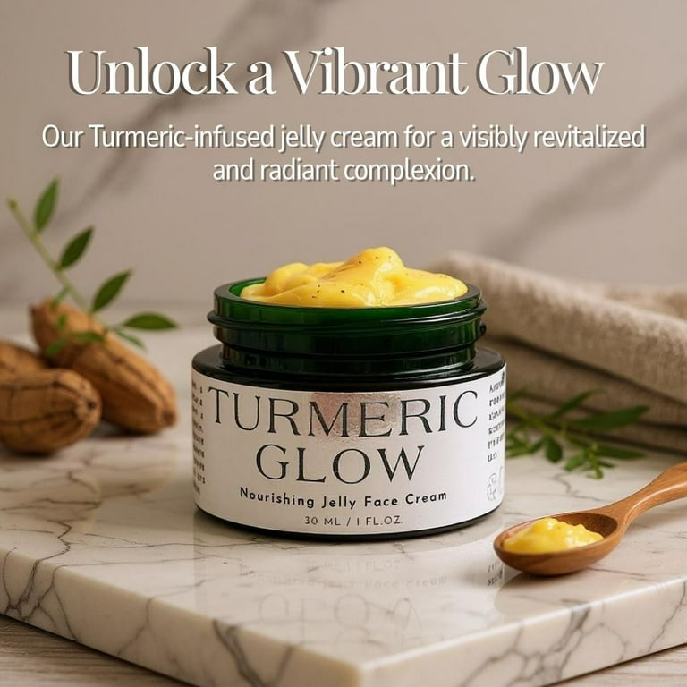 Turmeric GLOW Nourishing Jelly Face Cream - Deep Hydration