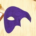 thumbnail image 2 of Xfvqtps Masquerade Mask for Men Half Face One Eye Holiday Parties and Carnival Mask for Masquerade Balls and Themed Party Purple, 2 of 6