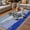Dark Blue, variant on Nautical Anchor Outdoor Rug for Patio/Deck/Porch, Non-Slip Large Area Rug 6 x 9 Ft, Retro Blue Brown Wooden Boards Farmhouse Indoor Outdoor Rugs Washable Area Rugs, Camping Rug Carpet Runner