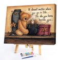 thumbnail image 2 of Kit de pintura al óleo de oso de muñeca sin marco por números, arte pintado a mano, manualidades de pared FLhrweasw Nuevo, 2 of 9