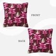 thumbnail image 3 of ZICANCN Floral Illustration Seamless Flower Throw Pillow Covers, Bed Couch Sofa Knit Decorative Pillow Covers for Living Room Farmhouse, 24"x24", 3 of 8