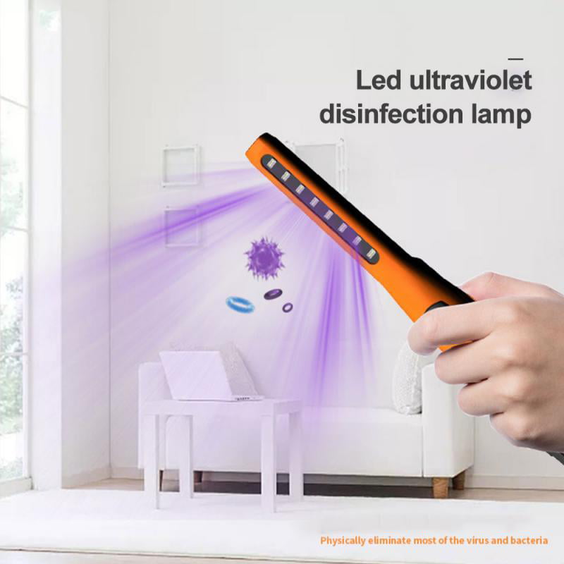 Handheld 8W Disinfection Lamp Sterilizer 2020 New Ultraviolet Germicidal Sanitizer Light Wand 16 LED Portable Wireless Efficient Home Office Germicidal Lamp
