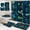 Fj8803, variant on 4 Pcs Bathroom Sets with Shower Curtain and Rugs, Tractor Car Construction Sunset, Bathroom Decor Truck Industrial Wheels Side Shower Curtain Sets for Bathroom Decor