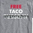 thumbnail image 3 of Instant Message - Free Taco Tuesday  - Men's Short Sleeve Graphic T-Shirt, 3 of 6