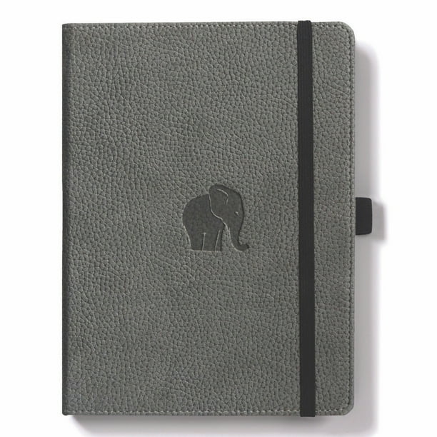 Dingbats Wildlife Grey Elephant Notebook Extra Large 8 5 X 11 8 Inch Hardcover Pu Leather Micro Perforated Plain 100gsm Cream Paper 192 Pages Walmart Com Walmart Com