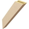 thumbnail image 5 of Ekena Millwork 3"W x 16"D x 22"H Traditional Rough Cedar Woodgrain TimberThane Knee Brace, Primed, 5 of 6