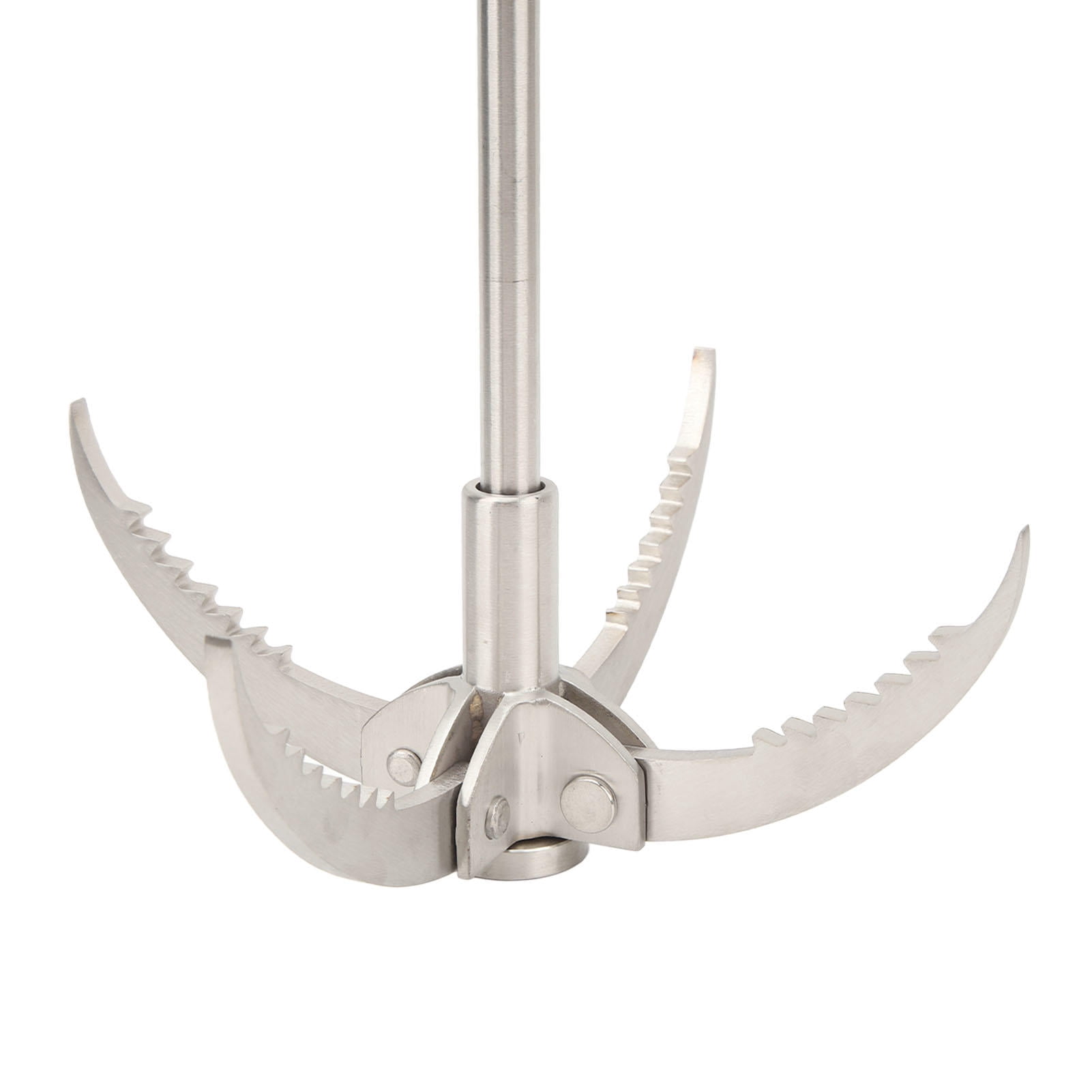 LAZIOEGR 4‑Claw Folding Stainless‑Steel Grappling Hook – Durable, High‑Strength Hook for Camping, Hiking, Climbing & Rescue