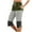 Army Green, variant on Capris Pants for Women Elastic Waisted Gradient Color Drawstring Split Sports Casual Capris Pants with Pocket Blue 2XL