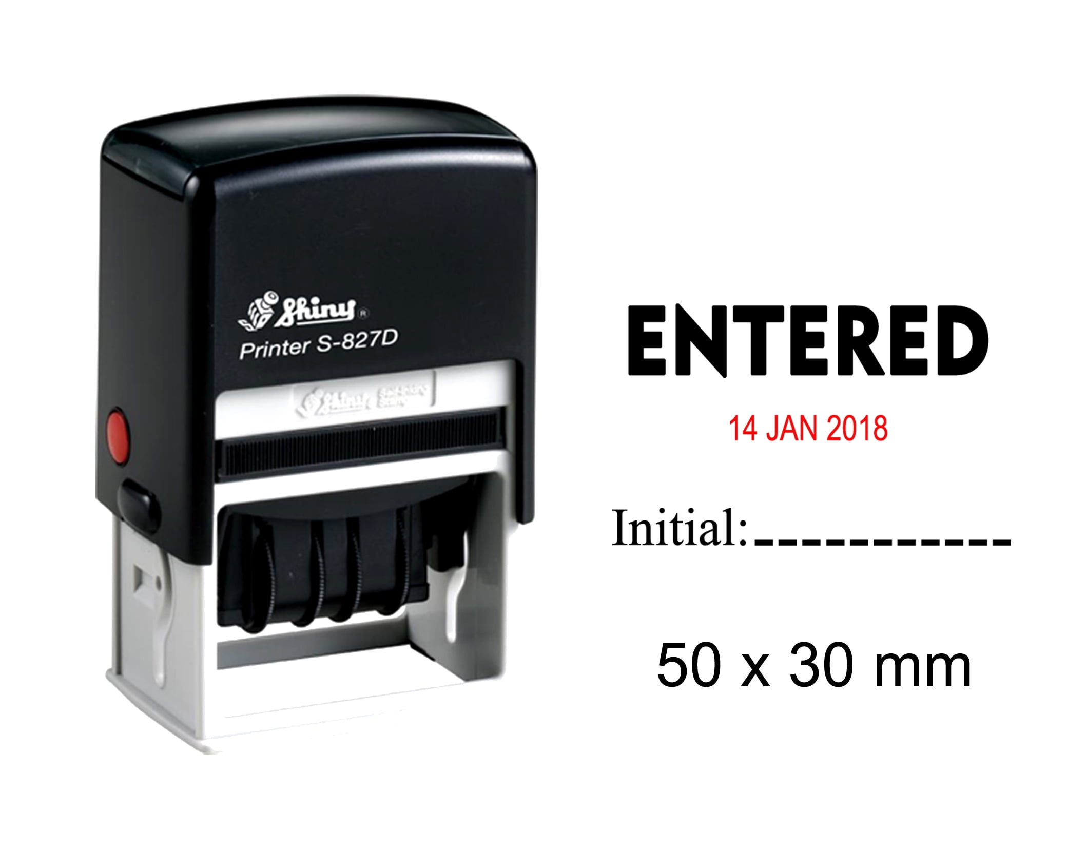 SS-7 Approved Initials & Date Stamp: Self-Inking or Pre-Inked