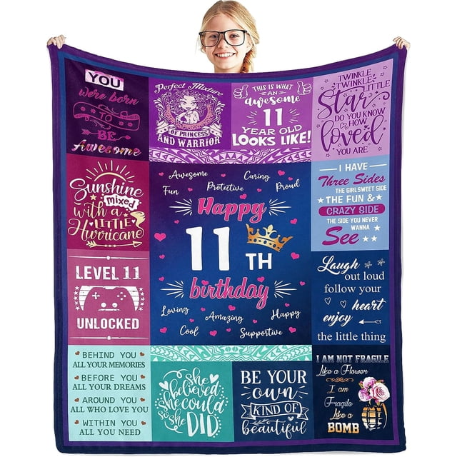 LHSHID Gifts for 14 Year Old Girl 14 Year Old Girl Gift Ideas Blanket Birthday Gifts for 14 Year Old Girl 14th Birthday Gifts for Girls Blanket 50x60in