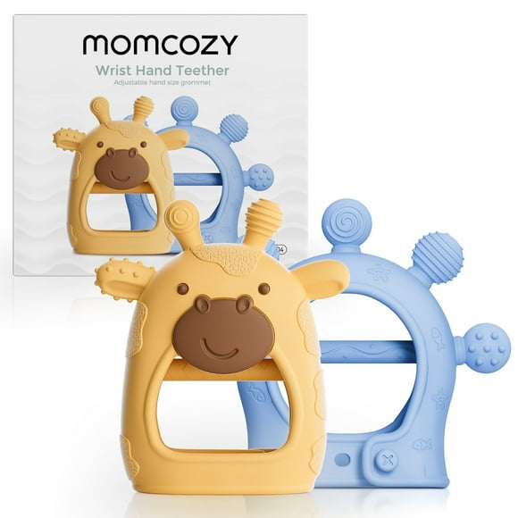 Juguete de dentición Momcozy Baby Teether, silicona apta para alimentos