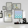 thumbnail image 5 of Squares Stencil Square Cubes Pattern Templates 30x30cm Large Washable Reusable Plastic Stencil Sign for Painting on Wood Wall Scrapbook Card Floor Drawing DIY Furniture Decor Crafts White, 5 of 9