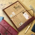 thumbnail image 5 of Leather Notebook, Vintage Spiral Bound Diary, Ring Binder Retro Journal, Refillable Sketchbook, 5 of 5