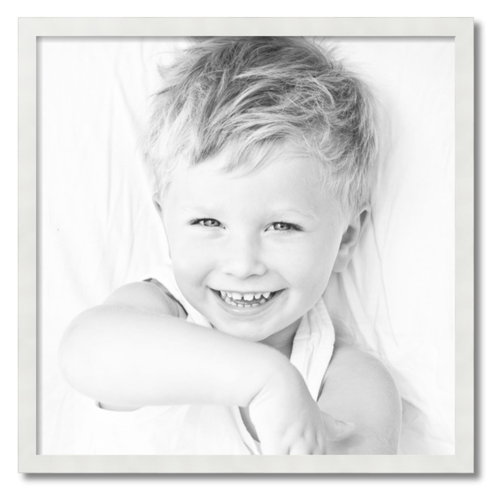 ArtToFrames 28" x 28" White Picture Frame, 28x28 inch White MDF Poster Frame (WOM-5179)