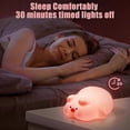 thumbnail image 3 of Pig Night Light for Kids Kawaii Bedside Lamps, Touch Dimmable Nursery Light Baby Sleep Training Lamp for Children Gifts Room Decor, 3 of 4
