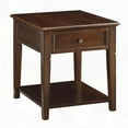 thumbnail image 4 of Walnut End Table with Bottom Shelf - Extra Storage & Durable Design, 4 of 5