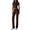 Brown, variant on LYMAYTER Short Sleeve Sets for Women Summer Solid Color Shirt 2 Piece Outfits Fashion Tracksuit Sets S-XL