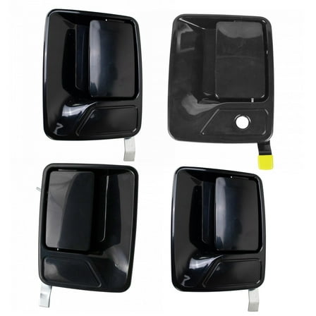 TRQ Front & Rear Exterior Door Handles w/ Lock Prevision Set of 4 for Ford Truck DHA36514