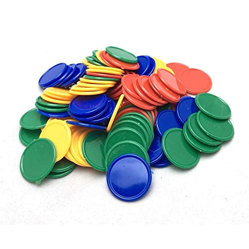 100 PACKET 25 MM PLASTIC COUNTERS FREE POST 