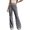 j100-Dark Gray, variant on LIIPEE Casual Flared Pants For Women Solid Color Drawstring Waist Loose Pants Ladies Comfortable Everyday Trousers,L