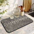 thumbnail image 3 of Washable Rubber Botanical Leaves Vintage Floral Dish Drying Mats for Kitchen Counter Home Large Coffee Bar Pad Accessories and Decor for Utensils Stemware 19.5''x12'', 3 of 6